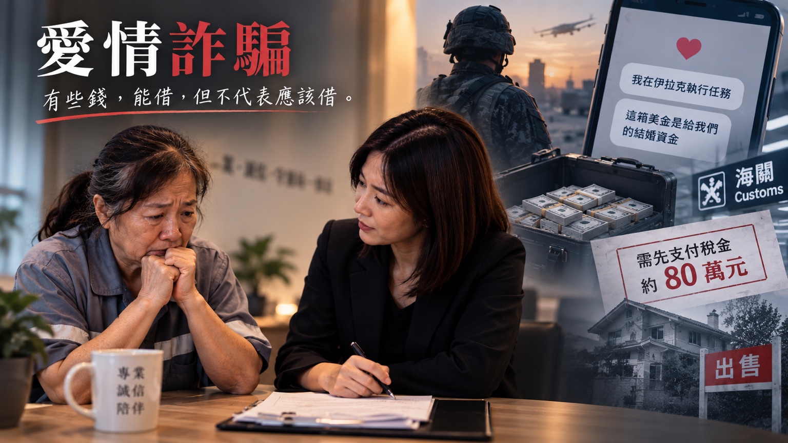 愛情詐騙案例圖片